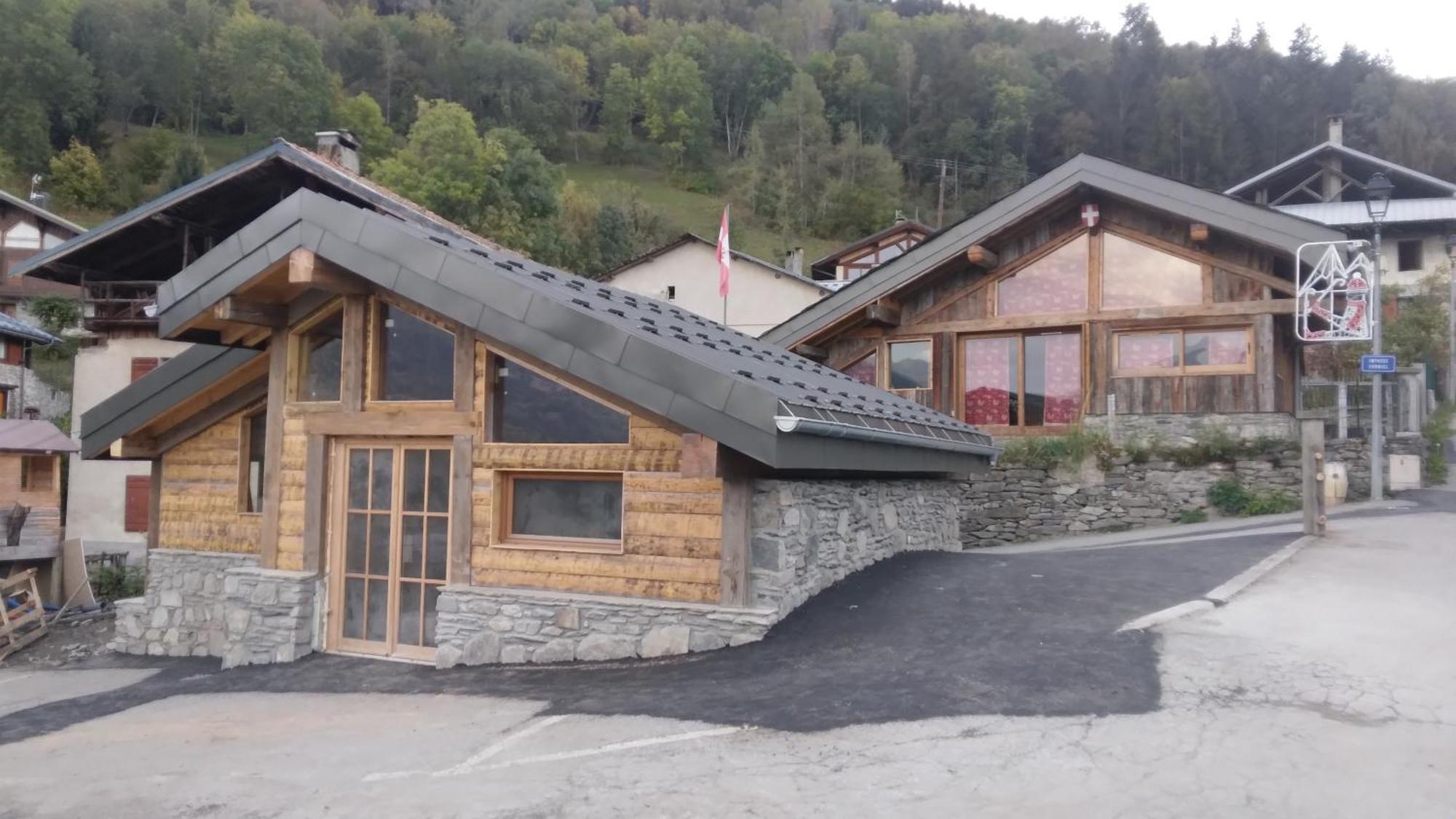 Chalet Balneo Billard La Plagne Savoie Vue Top 외부 사진
