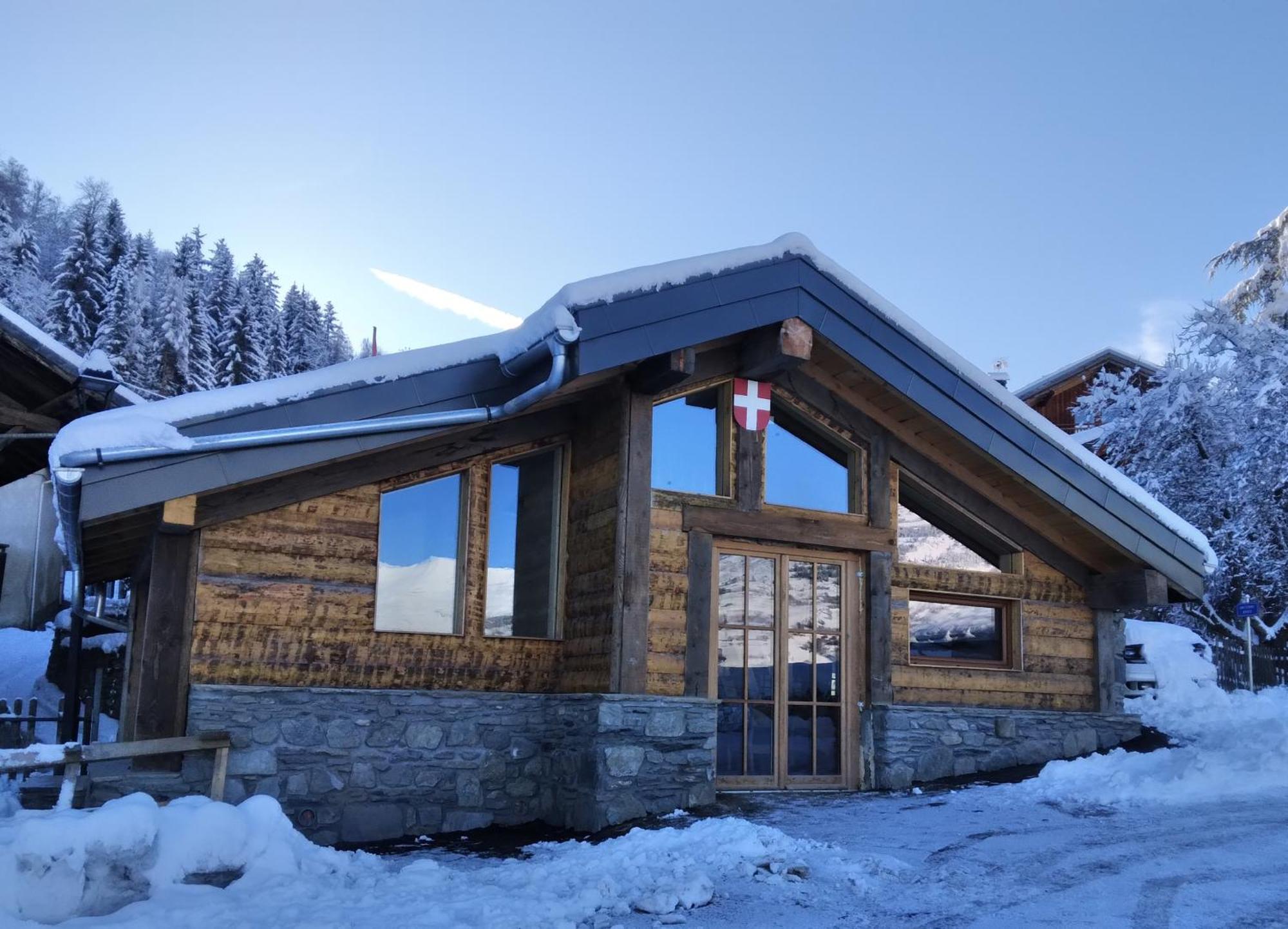 Chalet Balneo Billard La Plagne Savoie Vue Top 외부 사진