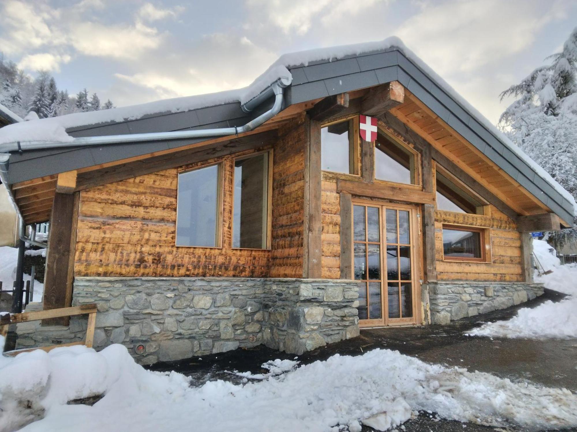 Chalet Balneo Billard La Plagne Savoie Vue Top 외부 사진