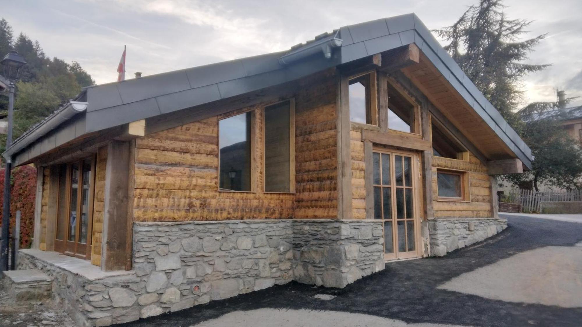 Chalet Balneo Billard La Plagne Savoie Vue Top 외부 사진