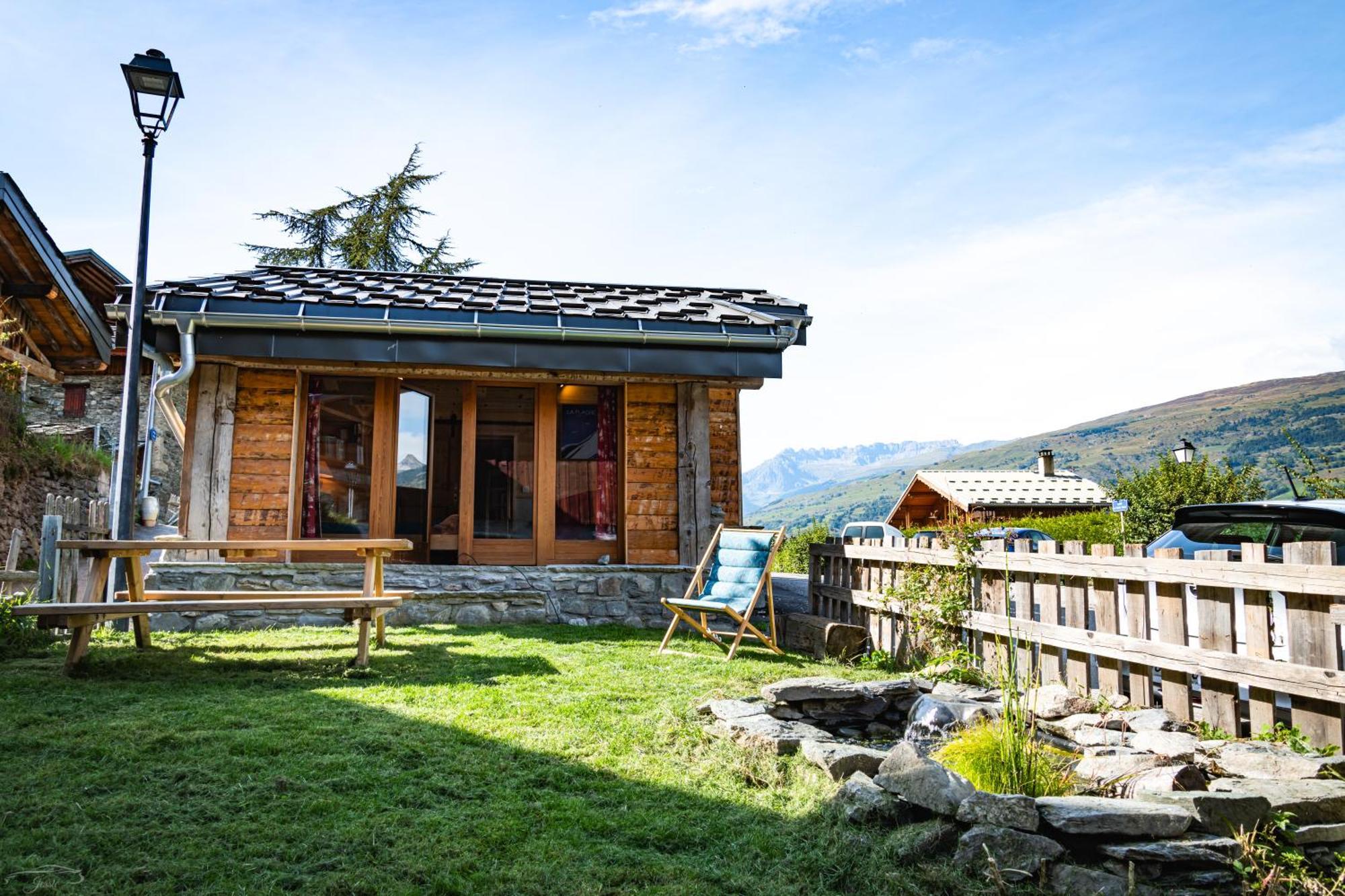 Chalet Balneo Billard La Plagne Savoie Vue Top 외부 사진