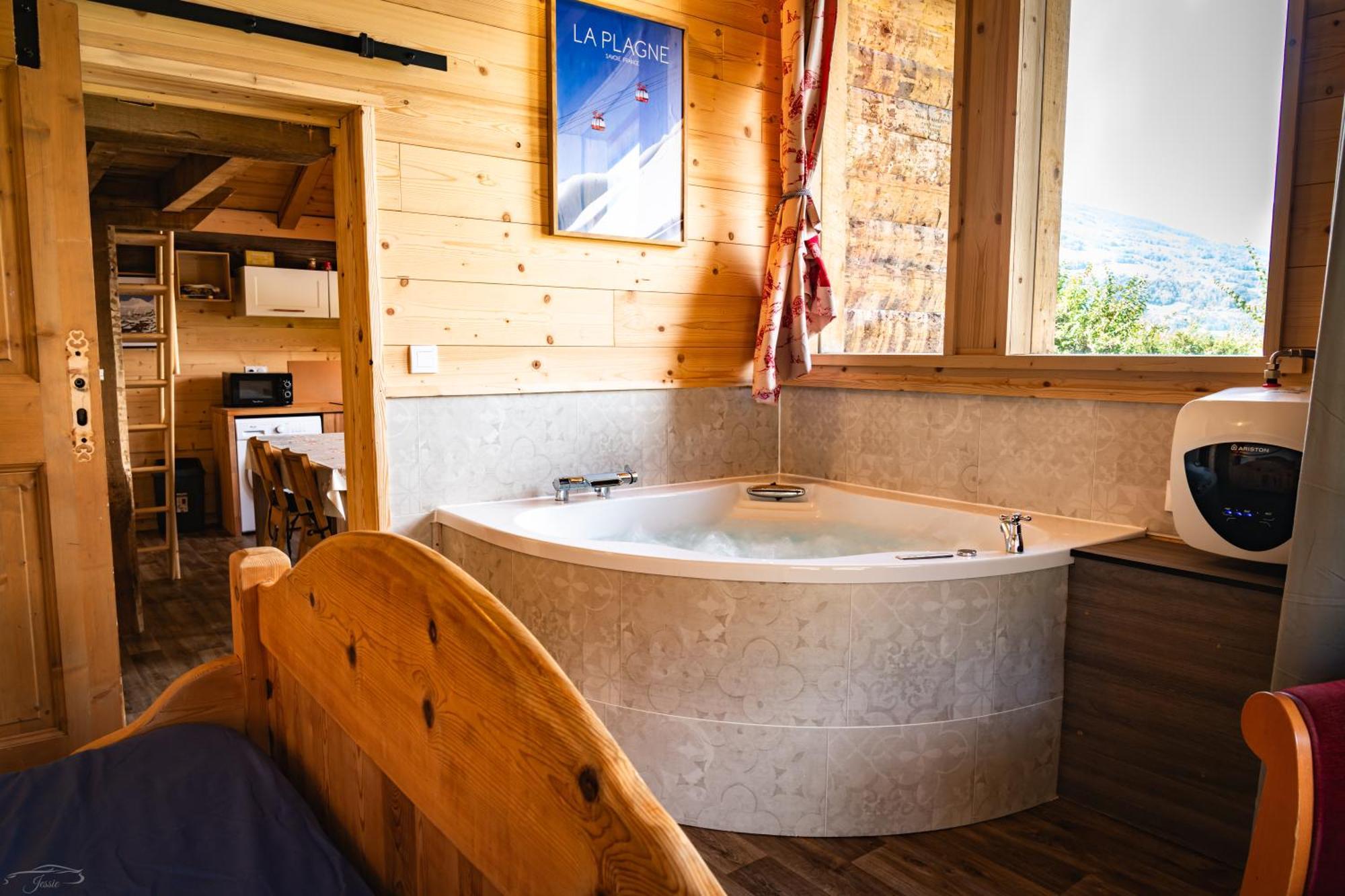 Chalet Balneo Billard La Plagne Savoie Vue Top 외부 사진
