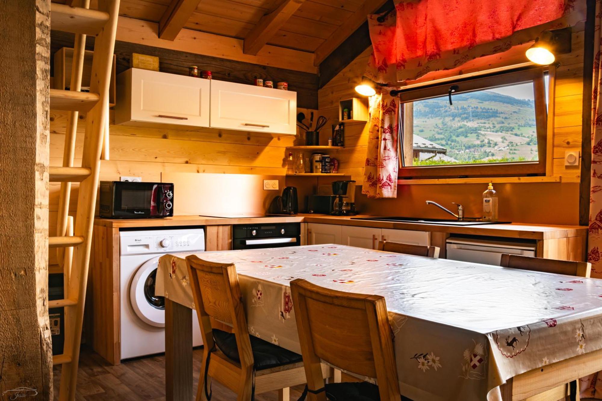 Chalet Balneo Billard La Plagne Savoie Vue Top 외부 사진